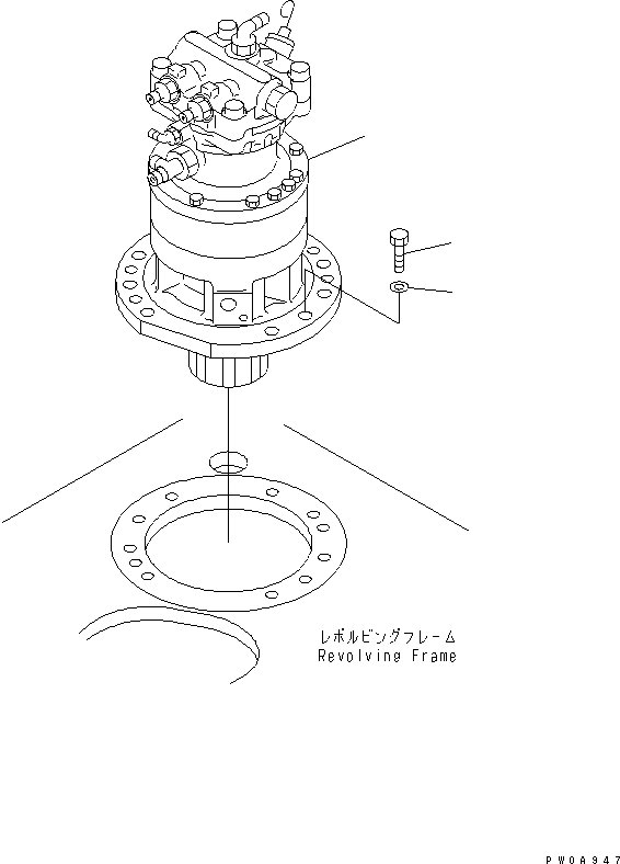 Komatsu parts book diagram for PC70-7E-B S/N 45001-UP: SWING MACHINERY(#45001-59578)