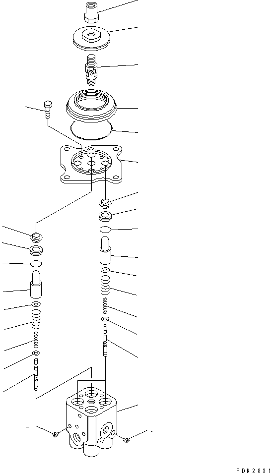 Komatsu parts book diagram for PC70-7E-B S/N 45001-UP: PPC VALVE (FOR WORK EQUIPMENT)