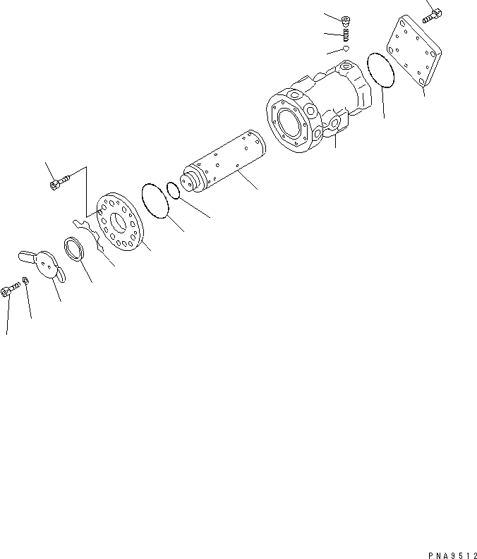 Komatsu parts book diagram for PC70-7E-B S/N 45001-UP: SELECT VALVE (FOR MULTIPLE PATTERN)(#45001-54589)