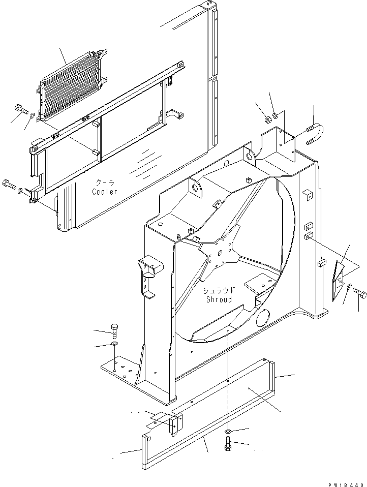 Excavators Komatsu / PC750LC-6K-01 S/N K30001-UP(pc750lcu) / COOLING (CONDENSER AND COOLING GUARD)(#K32001-)(060120 : C0100-07A3)