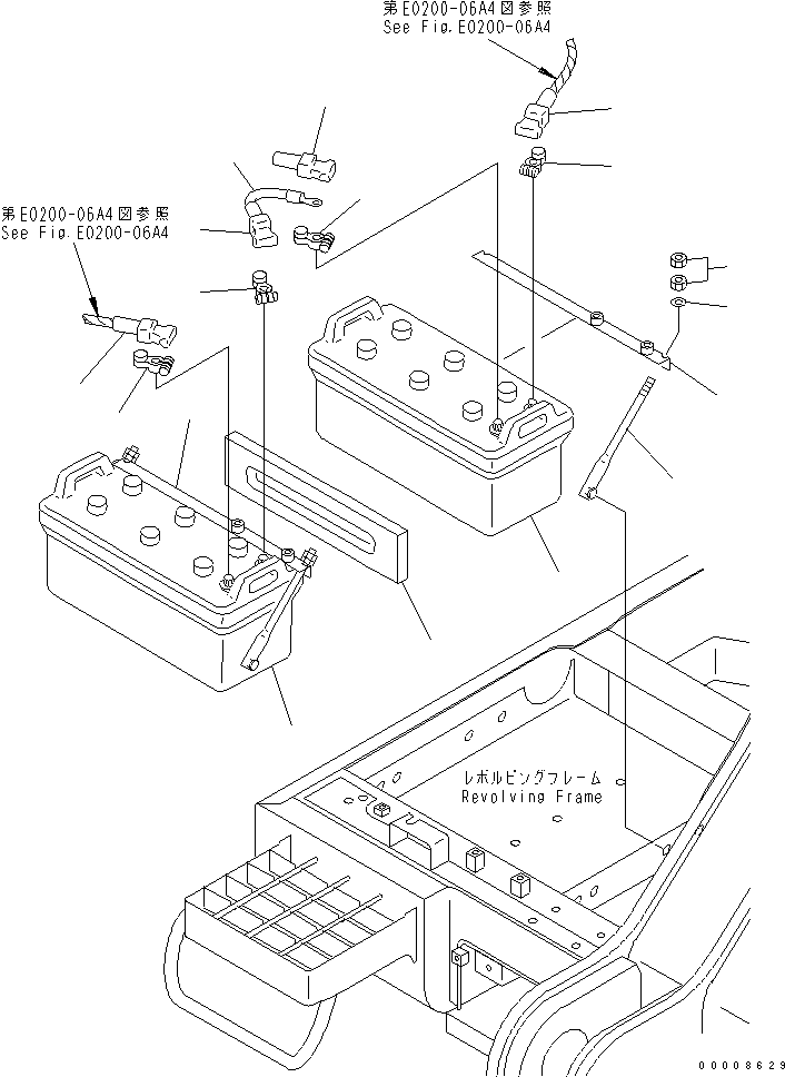 Excavators Komatsu / PC750LC-6K-01 S/N K30001-UP(pc750lcu) / BATTERY (LARGE)(#K32001-)(120040 : E0110-01A1A)