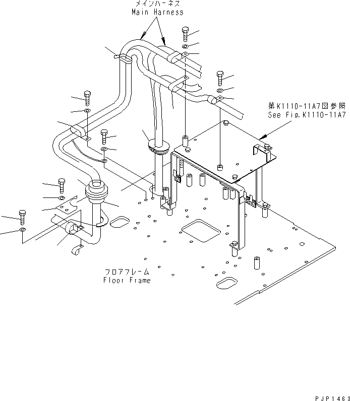Excavators Komatsu / PC750LC-6K-01 S/N K30001-UP(pc750lcu) / WIRING (CLAMP)(#K32001-)(120160 : E0200-07A4)