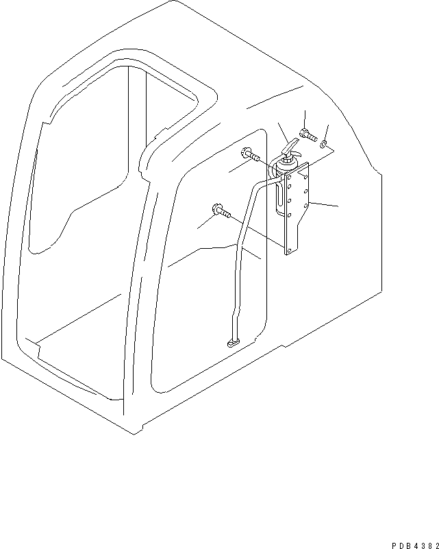 Excavators Komatsu / PC750LC-6K-01 S/N K30001-UP(pc750lcu) / FIER EXTINGUISHER (JAPANESE)(240580 : K0830-01A0)