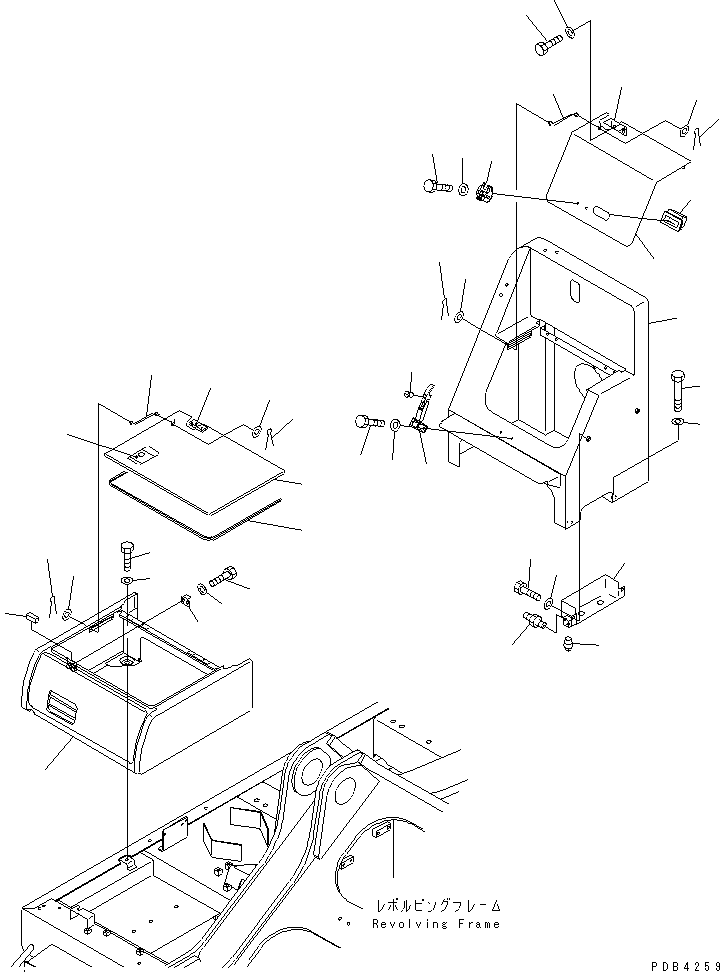 Excavators Komatsu / PC750LC-6K-01 S/N K30001-UP(pc750lcu) / RIGHT CASE(#K30001-K31999)(270180 : M1220-01A0)