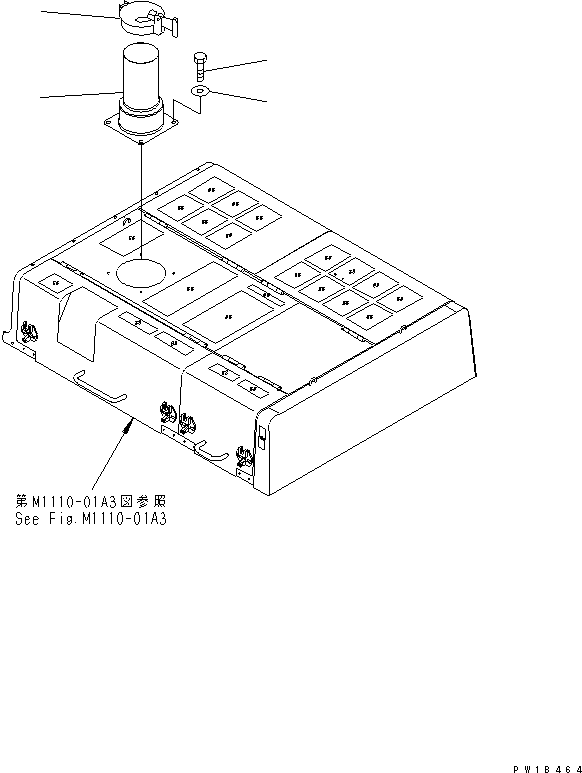 Komatsu parts book diagram for PC750SE-6 S/N 10001-UP (For North America): EXHAUST PIPE(#11001-)