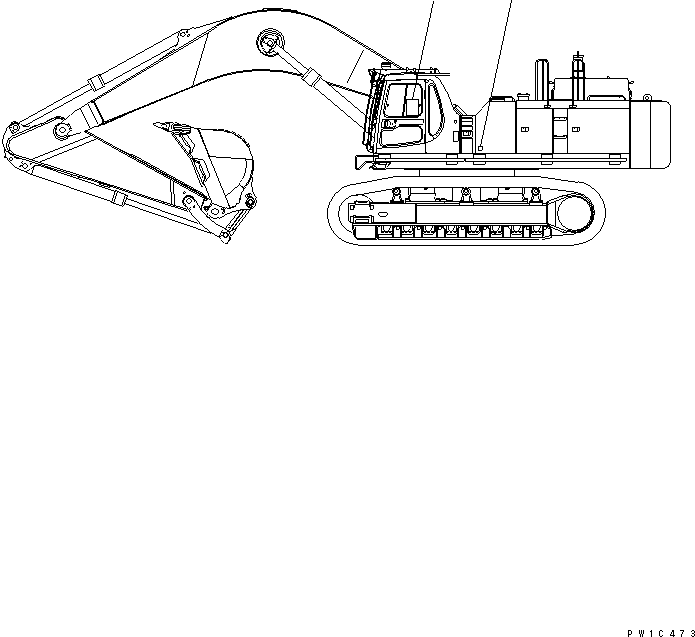 Komatsu parts book diagram for PC750SE-6 S/N 10001-UP (For North America): HANDLING MARK PLATES(#11001-)
