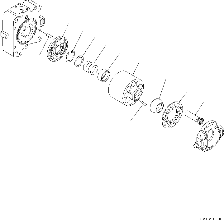 Komatsu parts book diagram for PC750SE-6 S/N 10001-UP (For North America): MAIN PUMP (8/18) (NO.1 PUMP)(#11001-)