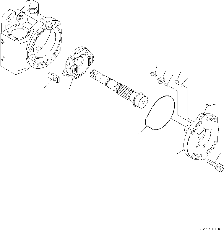 Komatsu parts book diagram for PC750SE-6 S/N 10001-UP (For North America): MAIN PUMP (9/18) (NO.1 PUMP)(#11001-)