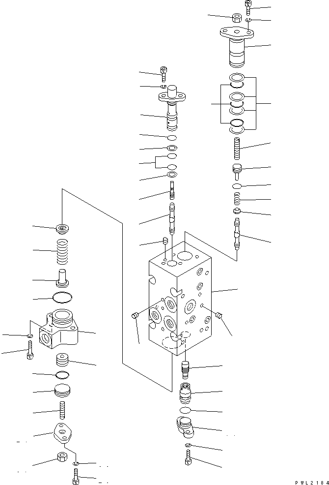Komatsu parts book diagram for PC750SE-6 S/N 10001-UP (For North America): MAIN PUMP (15/18) (NO.1 PUMP)(#11001-)