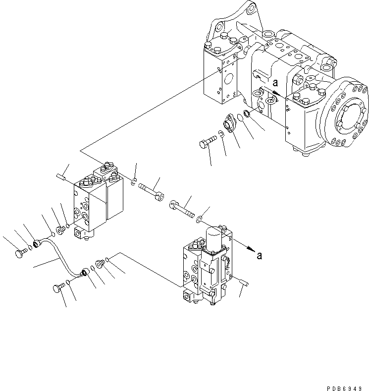 Komatsu parts book diagram for PC750SE-6 S/N 10001-UP (For North America): MAIN PUMP (18/18) (NO.1 PUMP)(#11001-)
