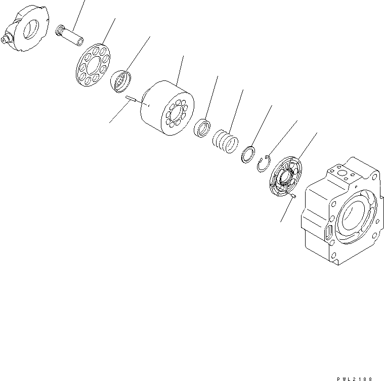 Komatsu parts book diagram for PC750SE-6 S/N 10001-UP (For North America): MAIN PUMP (3/13) (NO.2 PUMP)(#11001-)