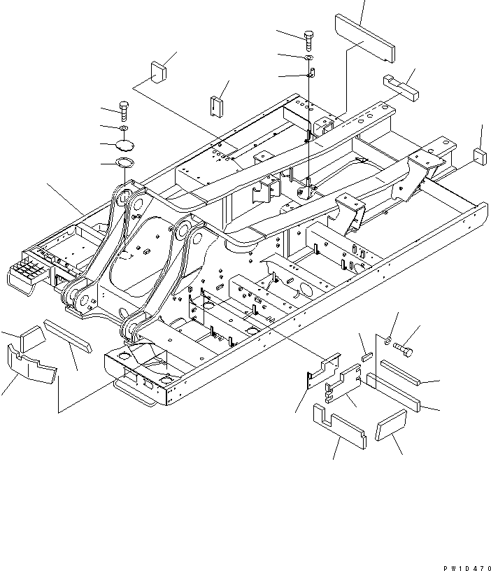 Komatsu parts book diagram for PC750SE-6-AM S/N 10001-UP: REVOLVING FRAME (WITH SERVICE VALVE)(#11001-)