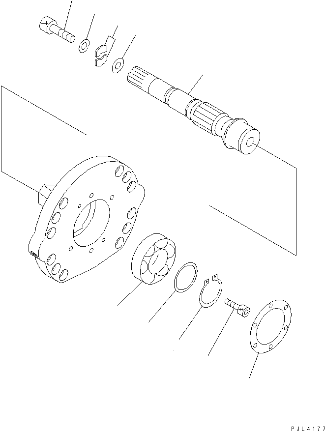 Komatsu parts book diagram for PC750SE-6-AM S/N 10001-UP: MAIN PUMP (7/13) (NO.2 PUMP)(#11001-)