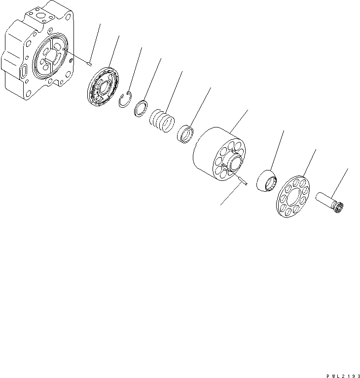 Komatsu parts book diagram for PC750SE-6-AM S/N 10001-UP: MAIN PUMP (8/13) (NO.2 PUMP)(#11001-)