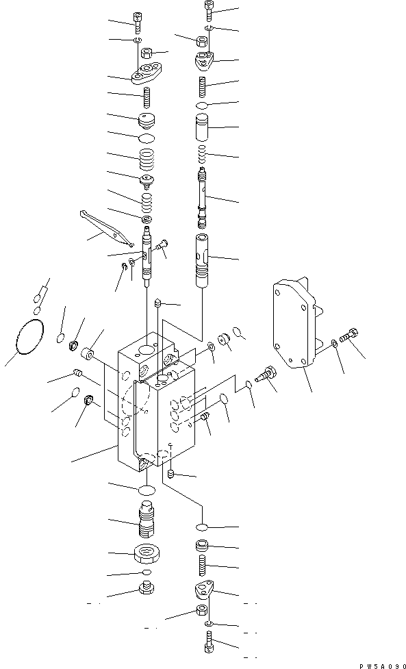 Komatsu parts book diagram for PC750SE-6-AM S/N 10001-UP: MAIN PUMP (11/13) (NO.2 PUMP)(#11001-)