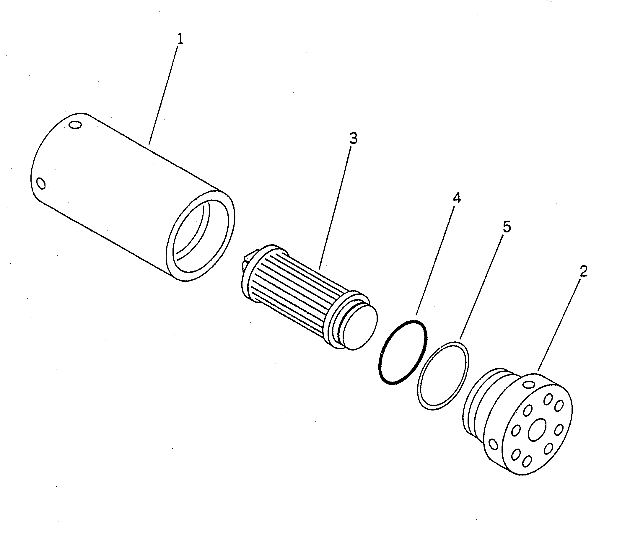 Komatsu parts book diagram for PC750SE-6-AM S/N 10001-UP: LINE FILTER (FOR MAIN VALVE LINE)