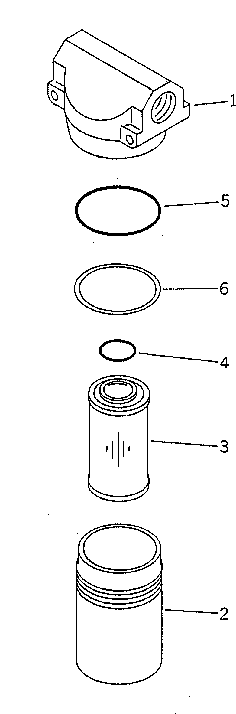 Komatsu parts book diagram for PC750SE-6-AM S/N 10001-UP: LUBRICATION FILTER (FOR POWER TAKE OFF)