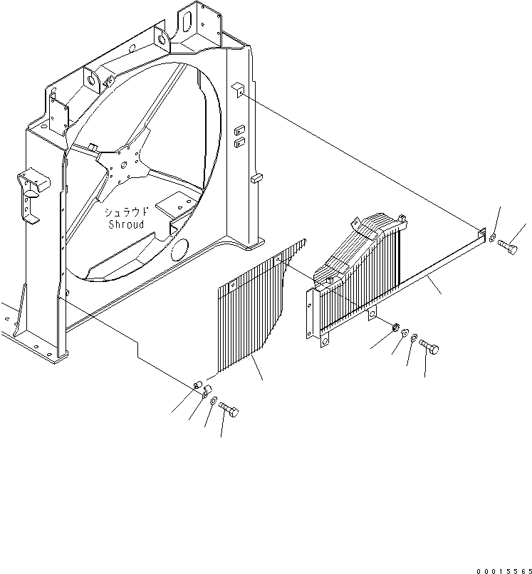 Excavators Komatsu / PC750SE-7K S/N K40001-UP(pc750s3u) / COOLING (FAN GUARD)(060050 : C0100-05A0)