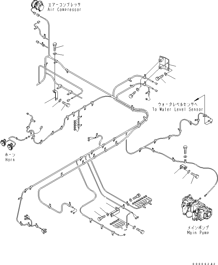 Excavators Komatsu / PC750SE-7K S/N K40001-UP(pc750s3u) / WIRING (BRACKET)(120080 : E0200-05A0)