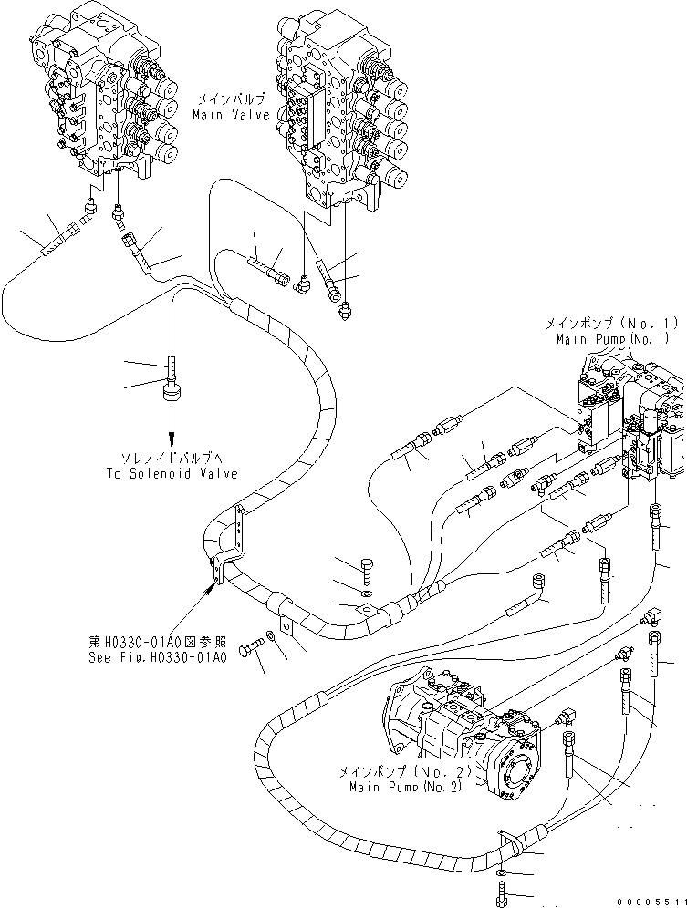 Excavators Komatsu / PC750SE-7K S/N K40001-UP(pc750s3u) / 0LSS LINE(150460 : H1810-01A0)