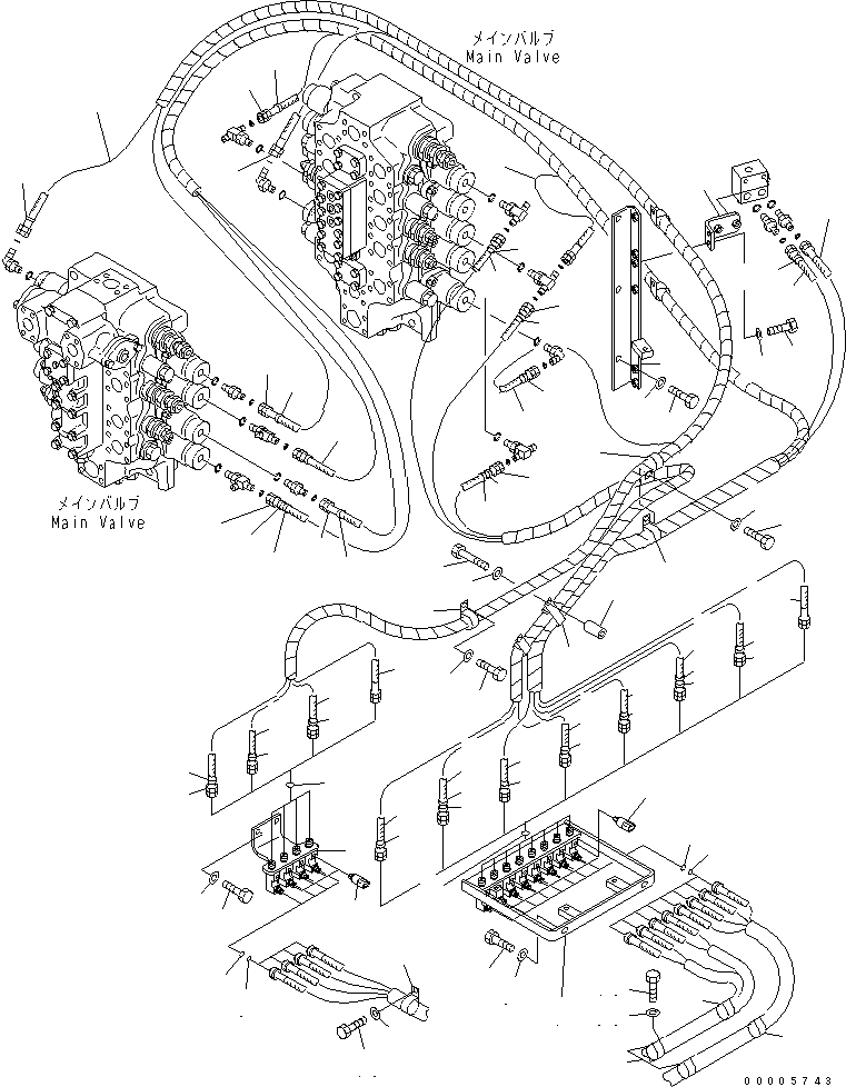 Excavators Komatsu / PC750SE-7K S/N K40001-UP(pc750s3u) / PPC LINE JOINT (JOINT)(150510 : H1835-01A0)
