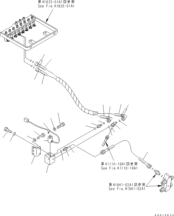 Excavators Komatsu / PC750SE-7K S/N K40001-UP(pc750s3u) / PPC LINE JOINT (ATTACHMENT PRIORITY SOLENOID VALVE) (1 ATT)(150550 : H1835-03A1)
