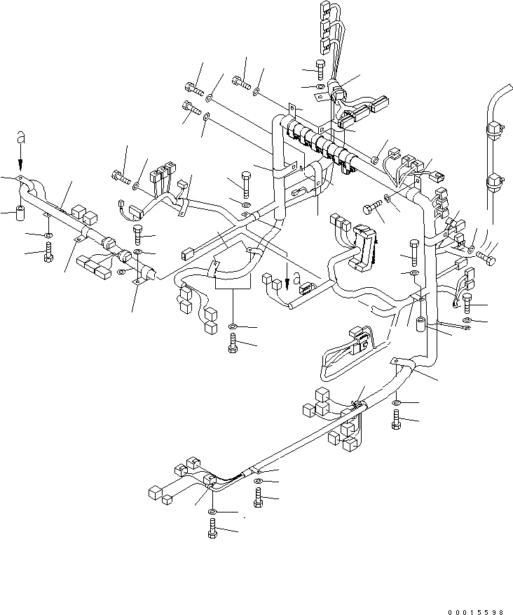 Excavators Komatsu / PC750SE-7K S/N K40001-UP(pc750s3u) / FLOOR FRAME (CLIP)(210440 : K1110-07A0)