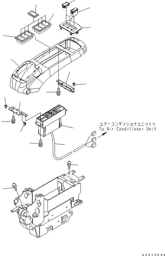 Excavators Komatsu / PC750SE-7K S/N K40001-UP(pc750s3u) / FLOOR FRAME (CONSOLE) (UPPER) (L.H.)(210470 : K1110-10A0)