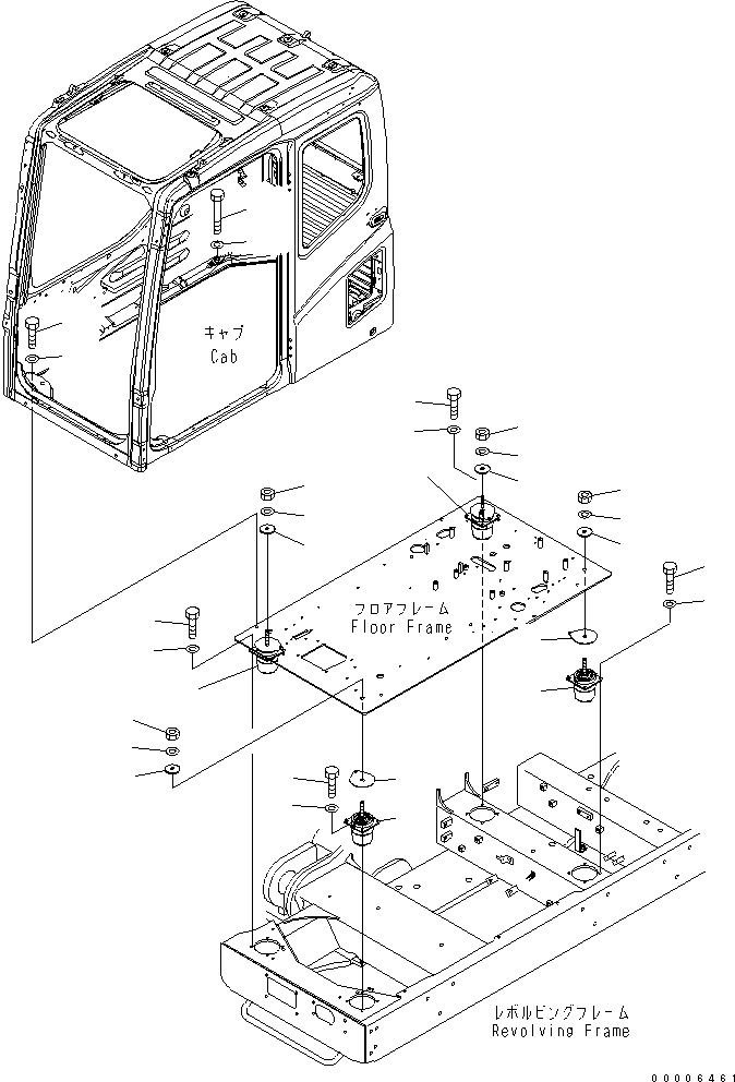 Excavators Komatsu / PC750SE-7K S/N K40001-UP(pc750s3u) / FLOOR MOUNT(210640 : K1120-01A0)