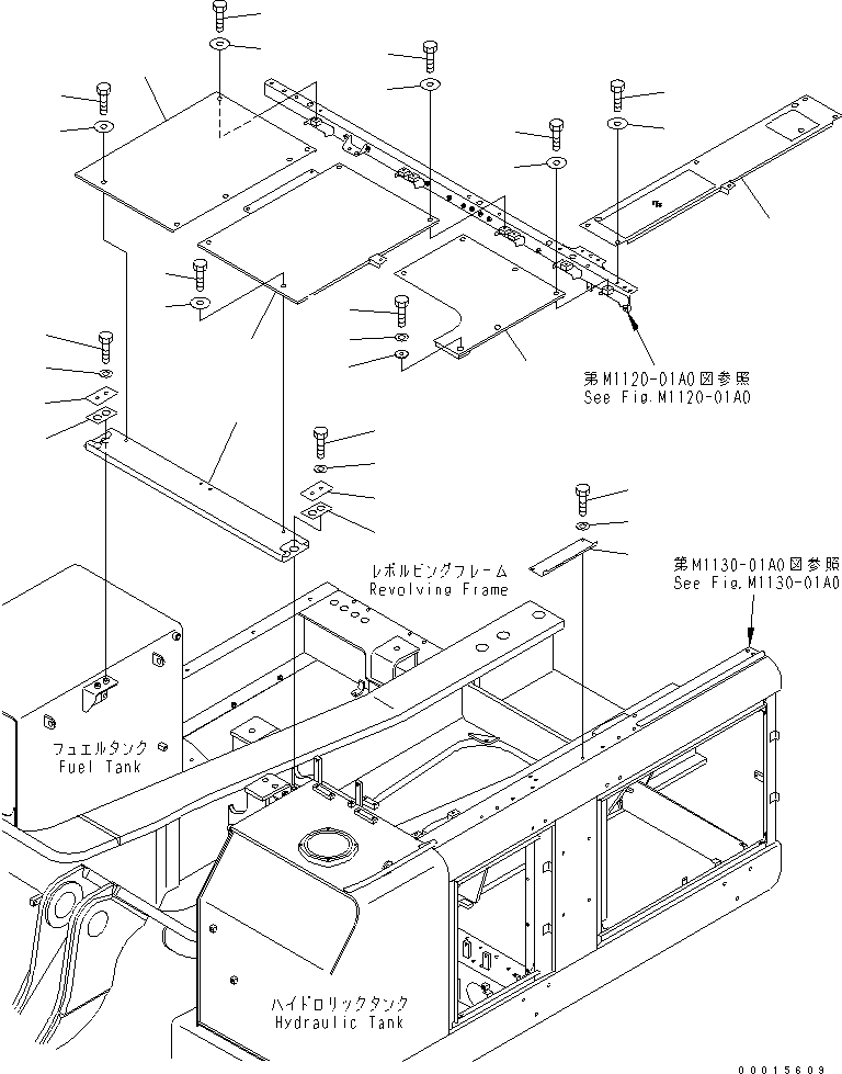Excavators Komatsu / PC750SE-7K S/N K40001-UP(pc750s3u) / UPPER COVER (MACHINE CAB)(240070 : M1210-01A0)