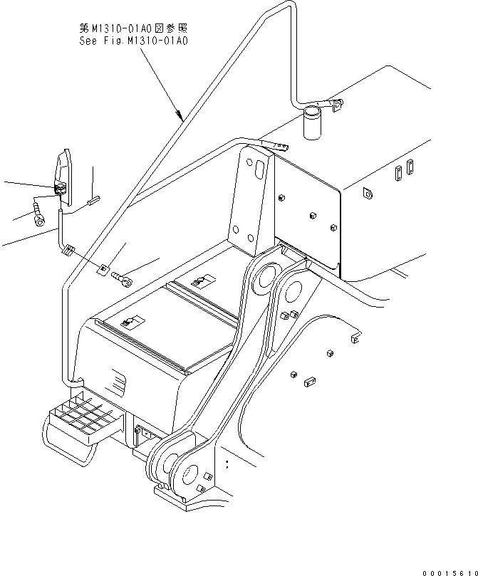 Excavators Komatsu / PC750SE-7K S/N K40001-UP(pc750s3u) / REAR VIEW MIRROR ? R.H.(240120 : M1420-01A0)