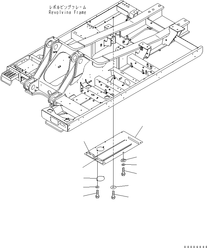 Excavators Komatsu / PC750SE-7K S/N K40001-UP(pc750s3u) / UNDER COVER (REVOLVING FRAME) (R.H.)(240170 : M1810-03A0)