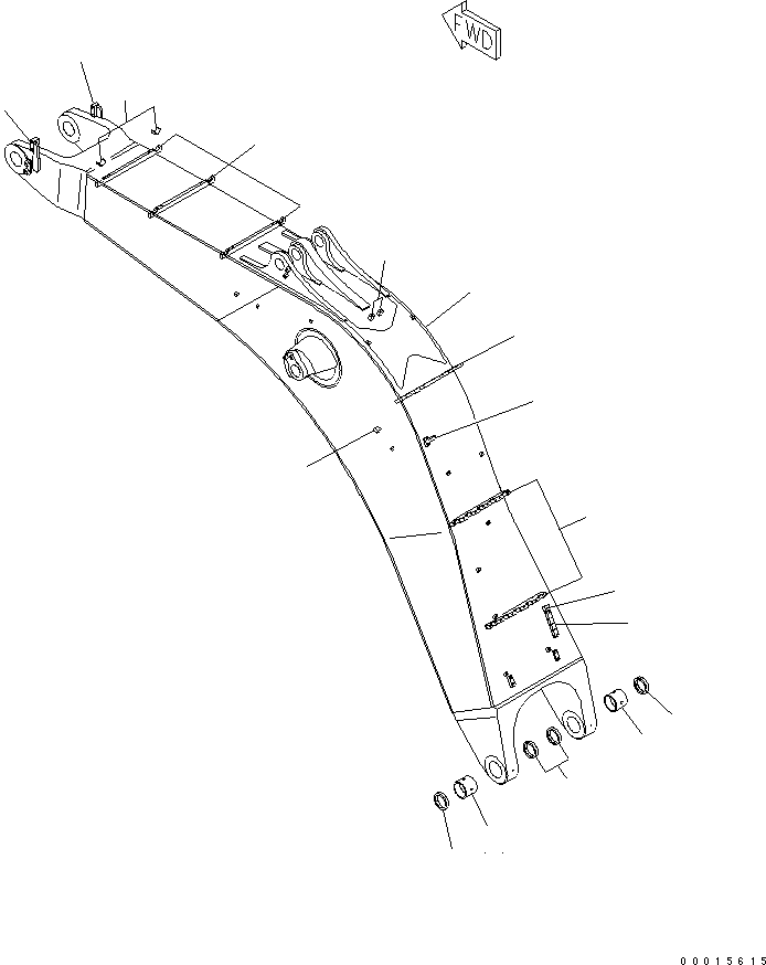 Excavators Komatsu / PC750SE-7K S/N K40001-UP(pc750s3u) / BOOM (7.1M) (PC750SE)(360010 : T1110-01A0)
