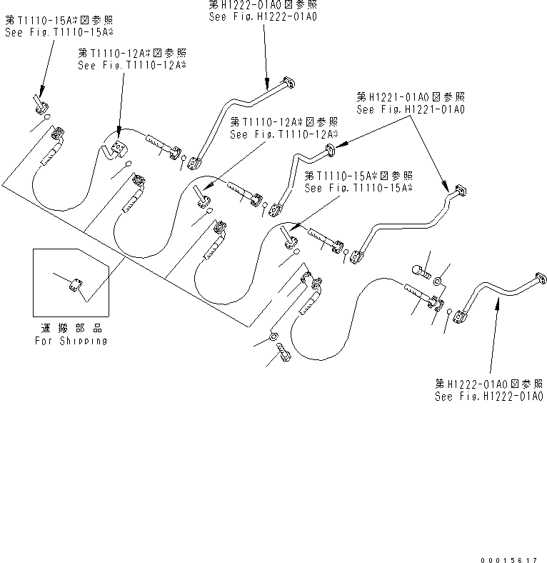 Excavators Komatsu / PC750SE-7K S/N K40001-UP(pc750s3u) / BOOM (HOSE)(360040 : T1110-04A0)