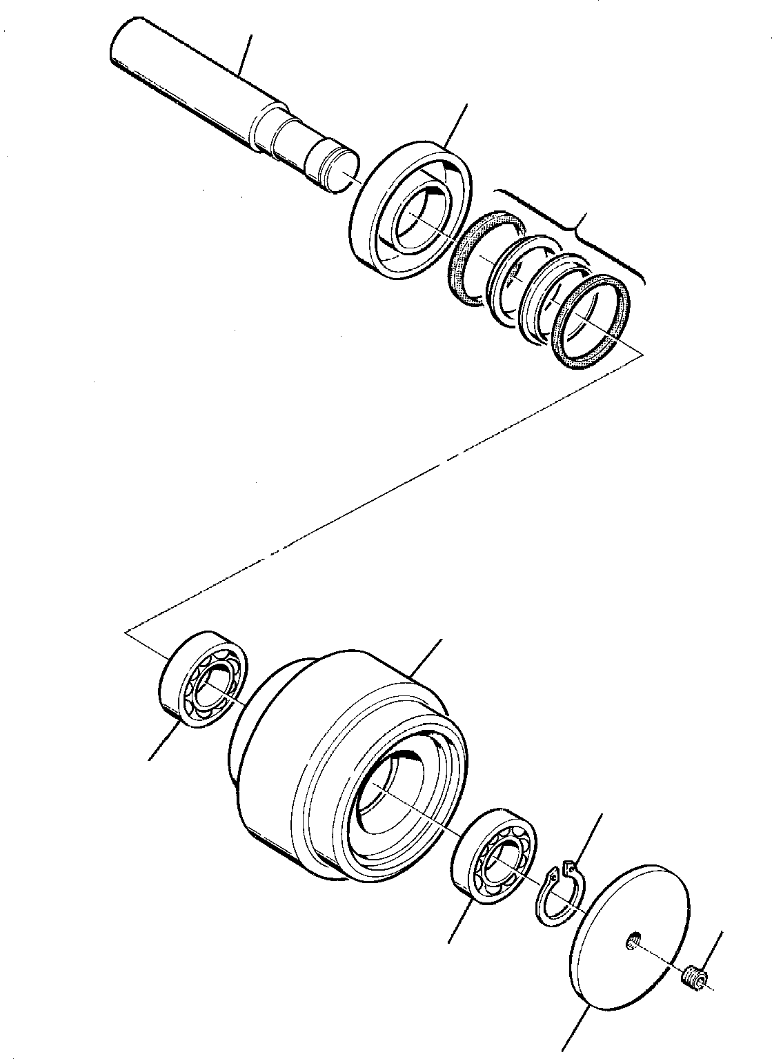 Excavators Komatsu / PC75-1 S/N 5000001-Up(pc75_1) / CARRIER ROLLER(M3-11 : 3311)