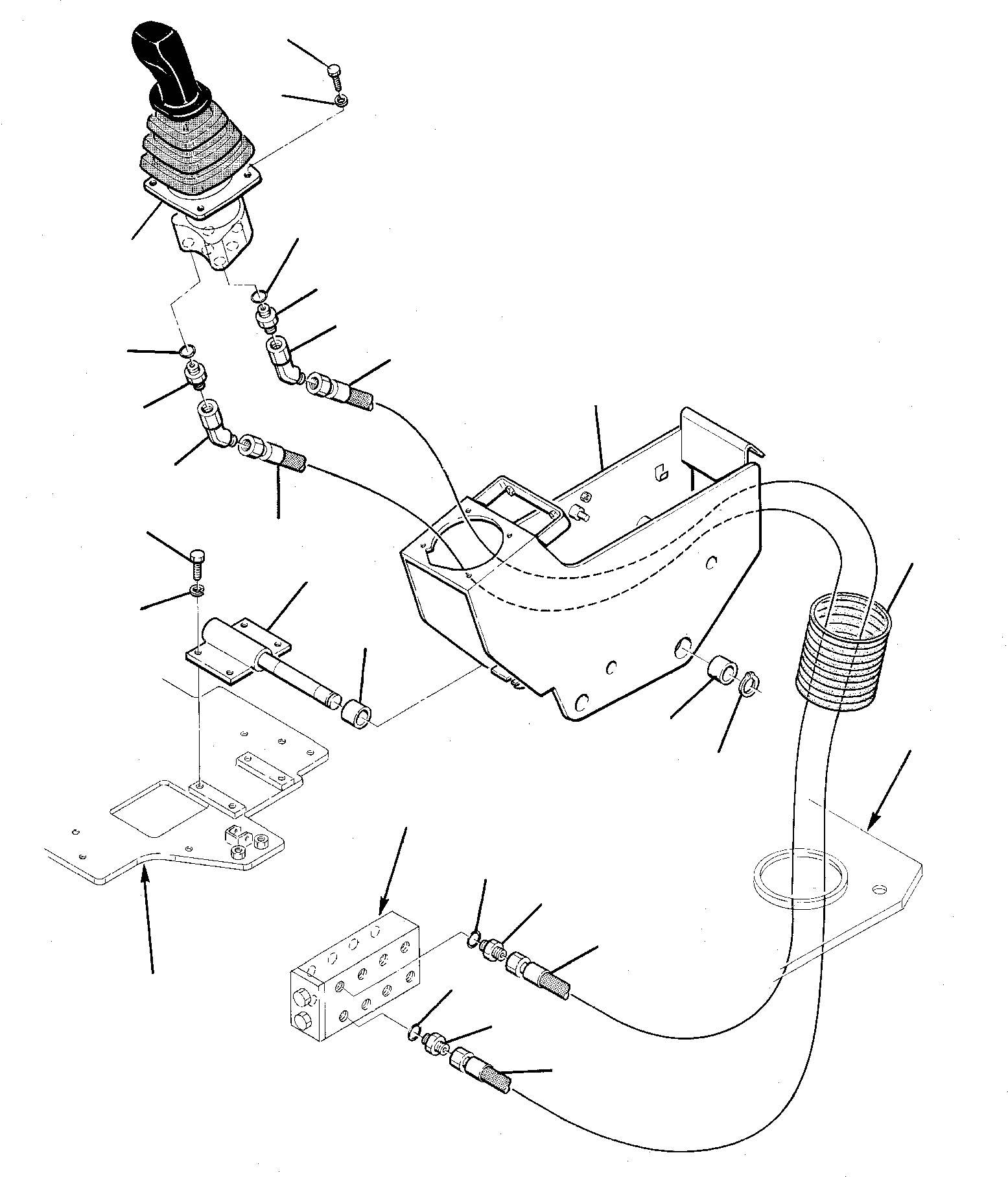 Excavators Komatsu / PC75-1 S/N 5000001-Up(pc75_1) / HYDRAULIC PIPING (ARM AND SWING PPC VALVE LINE) (1/2)(M4-12 : 4220)