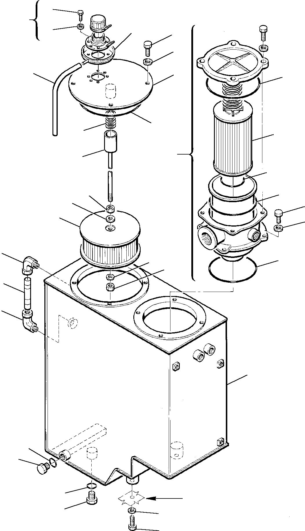 Excavators Komatsu / PC75-1 S/N 5000001-Up(pc75_1) / HYDRAULIC TANK(M6-02 : 6000)