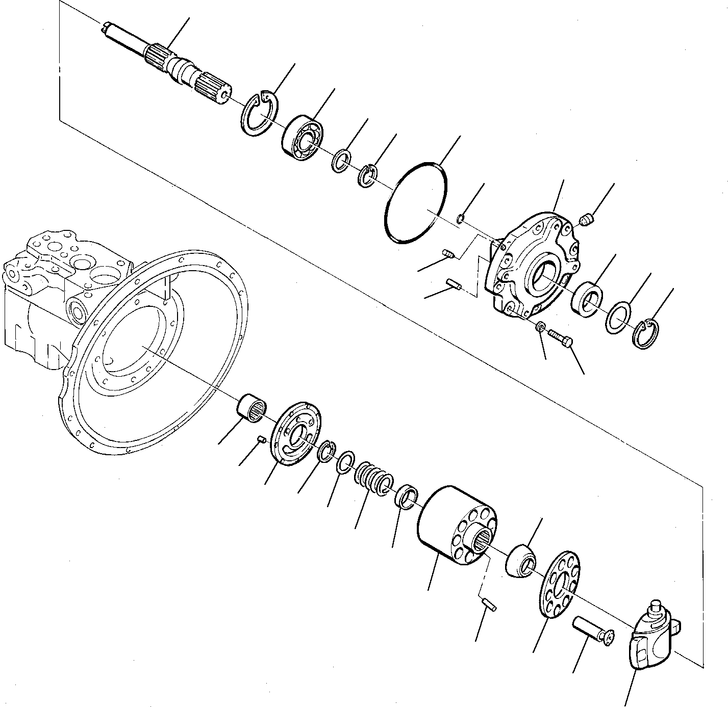Excavators Komatsu / PC75-1 S/N 5000001-Up(pc75_1) / HYDRAULIC PUMP (3/4)(M6-08 : 6112)