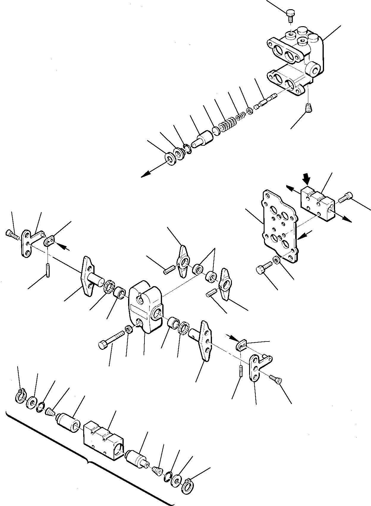 Komatsu parts book diagram for PC75-1 S/N 5000001-Up: PPC VALVE (FOR TRAVEL) (2/2)
