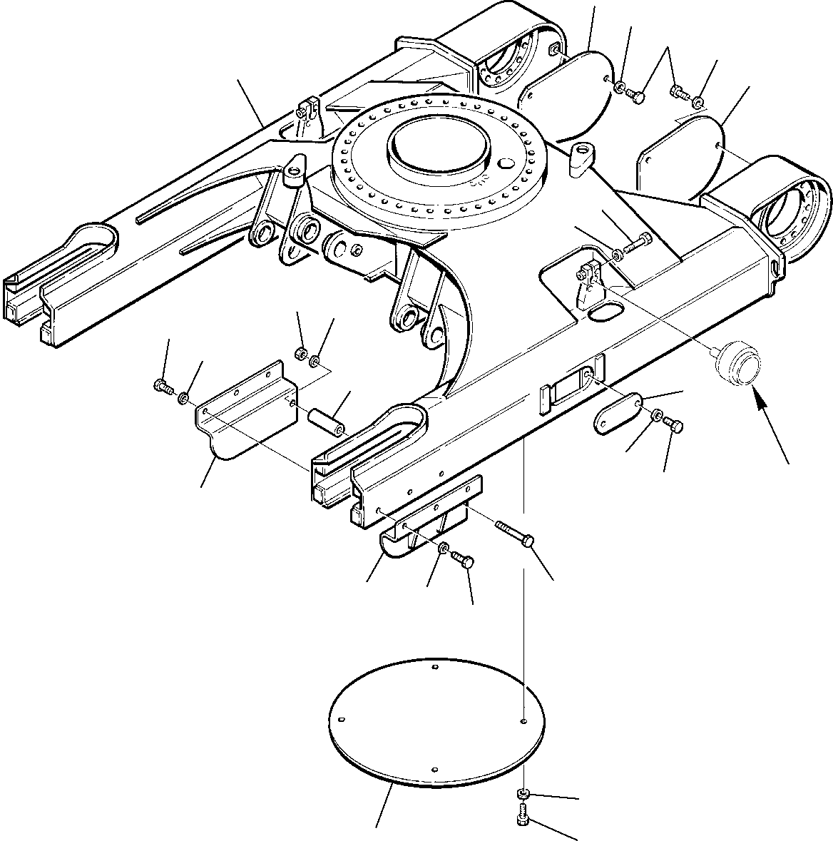 Komatsu parts book diagram for PC75R-2 USA S/N 22E5200001-Up: UNDER CARRIAGE (FOR STEEL SHOE)