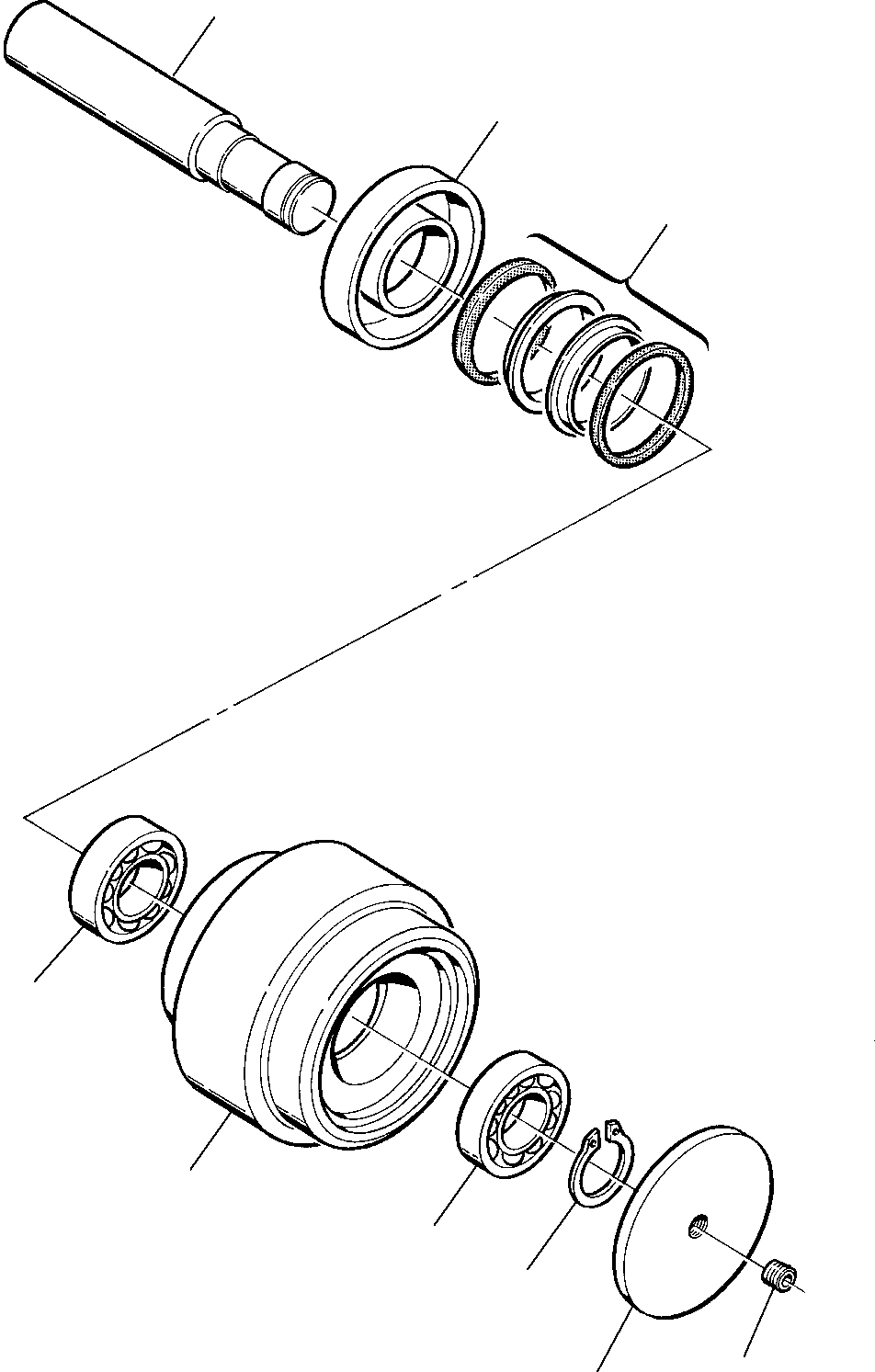Komatsu parts book diagram for PC75R-2 USA S/N 22E5200001-Up: CARRIER ROLLER