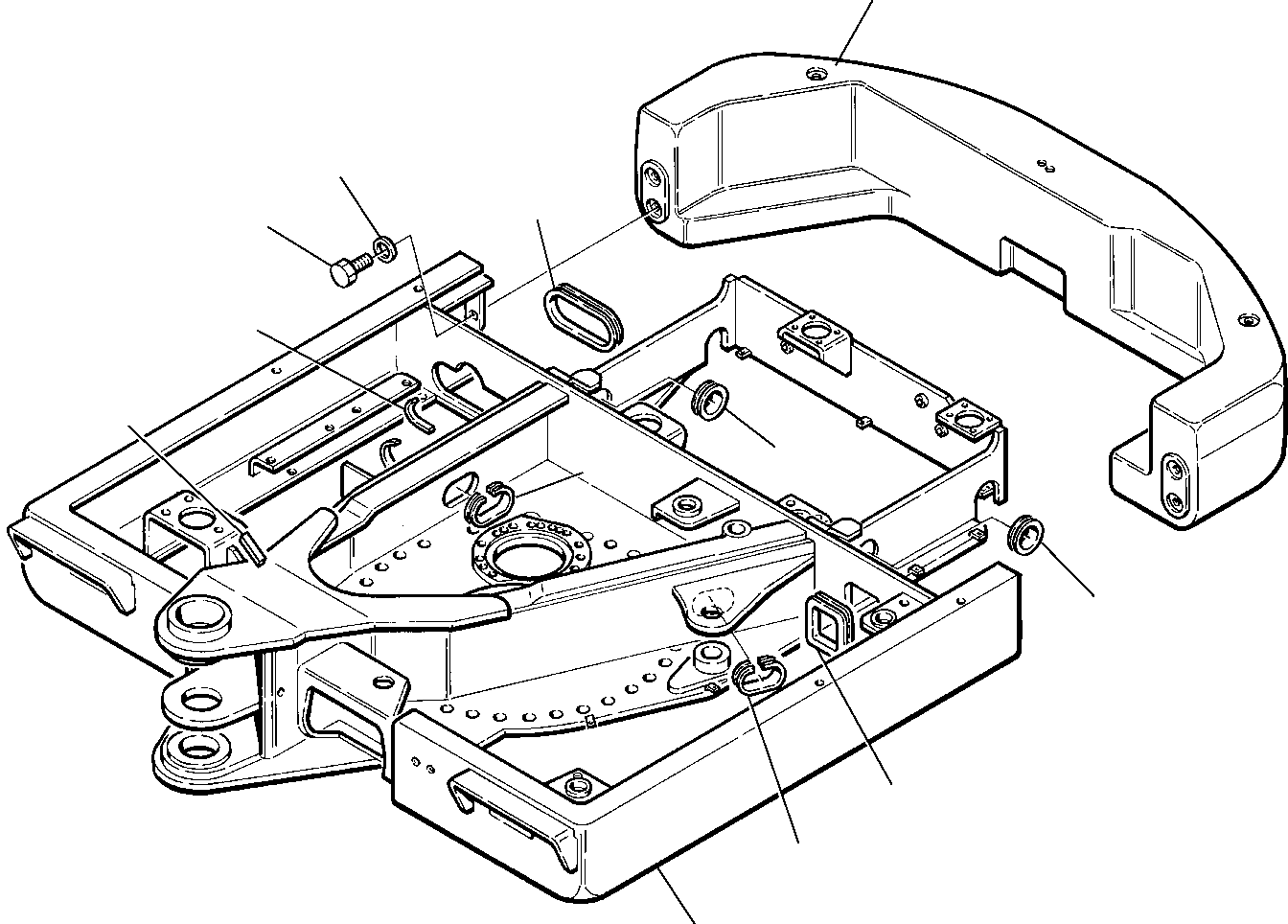Komatsu parts book diagram for PC75R-2 USA S/N 22E5200001-Up: REVOLVING FRAME