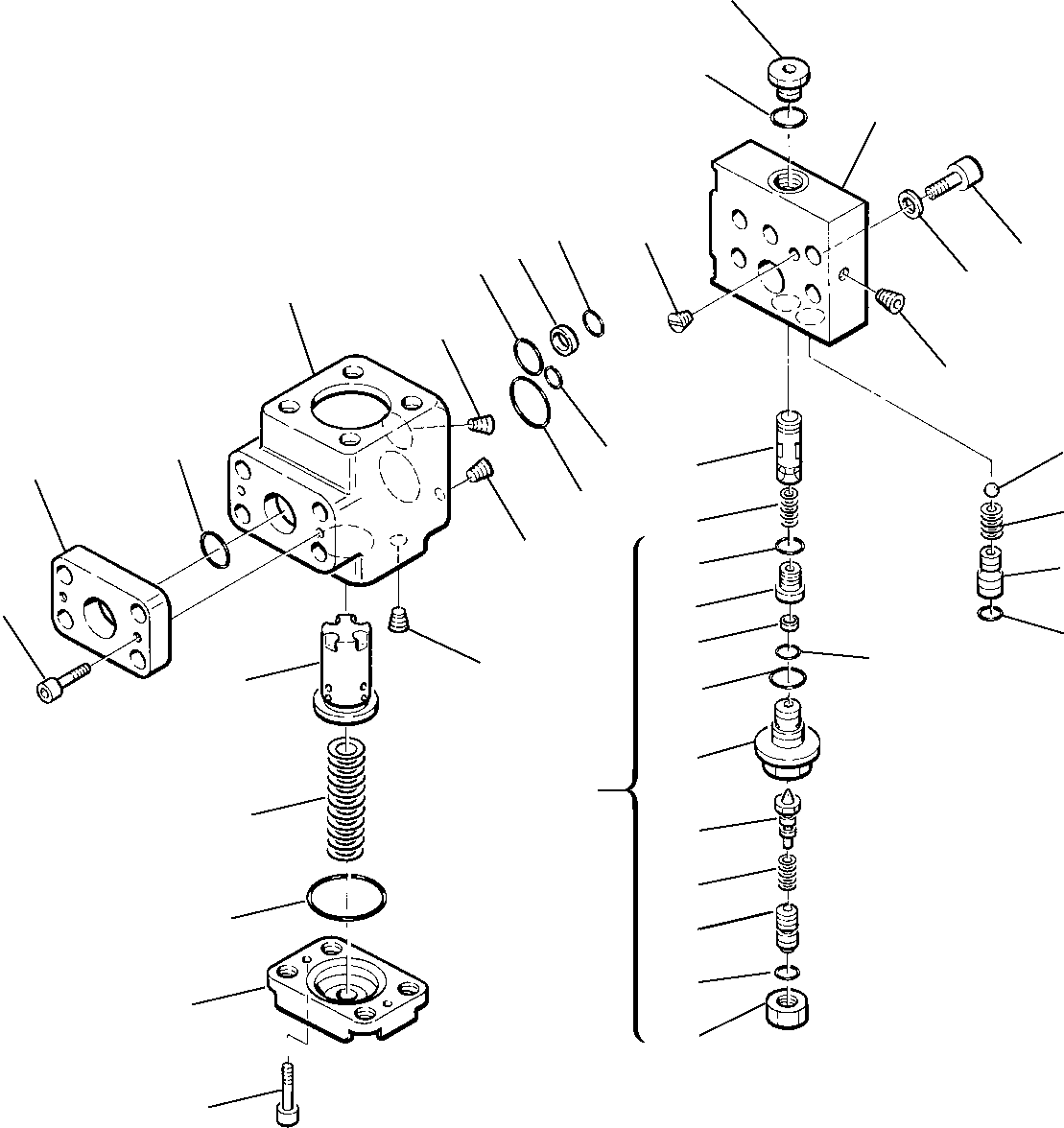 Komatsu parts book diagram for PC75R-2 USA S/N 22E5200001-Up: SERVOCONTROL FEED UNIT