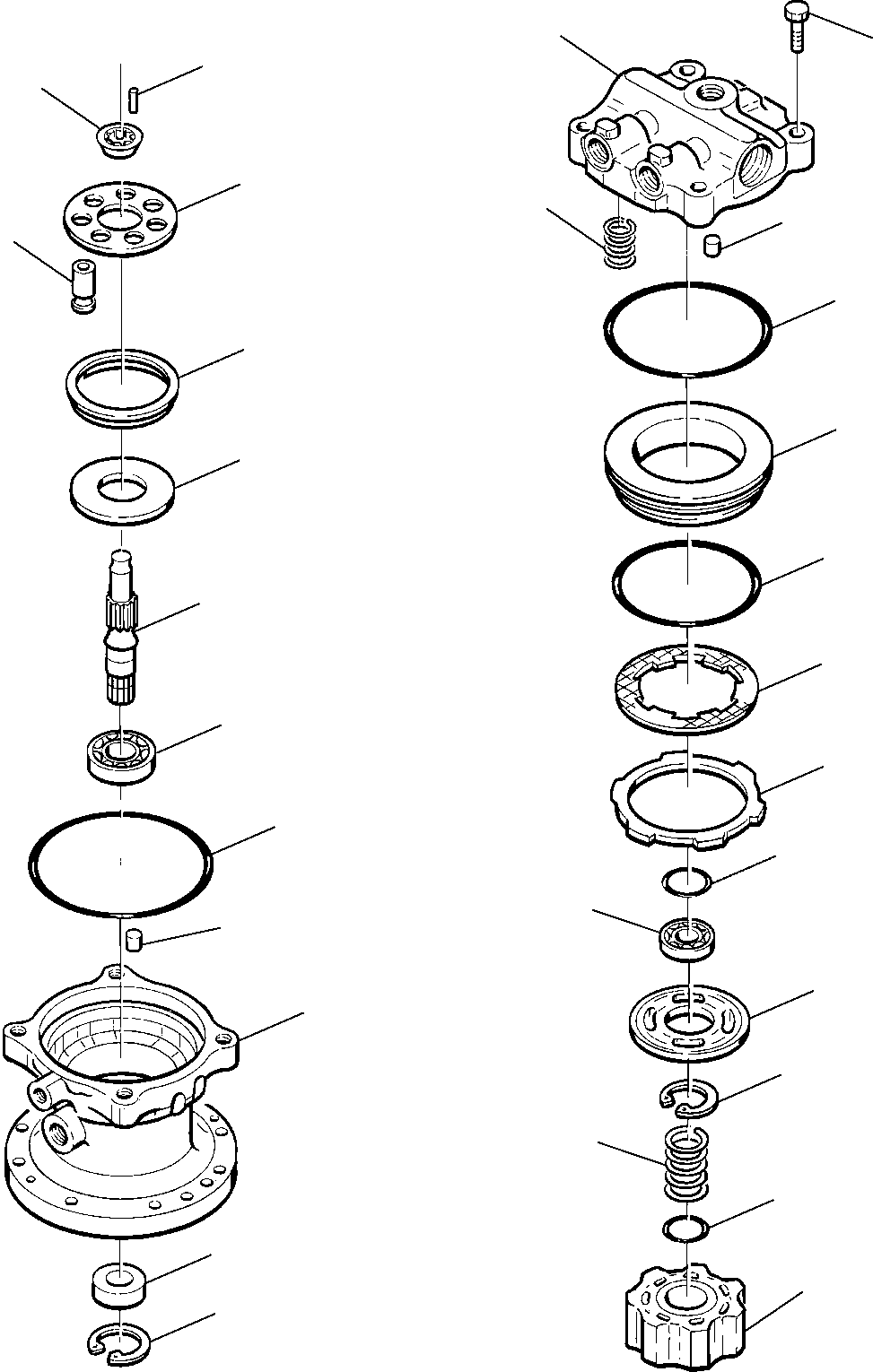 Komatsu parts book diagram for PC75R-2 USA S/N 22E5200001-Up: SWING MOTOR (1/2)