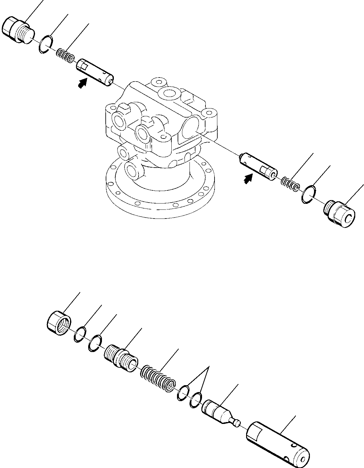 Komatsu parts book diagram for PC75R-2 USA S/N 22E5200001-Up: SWING MOTOR (2/2)