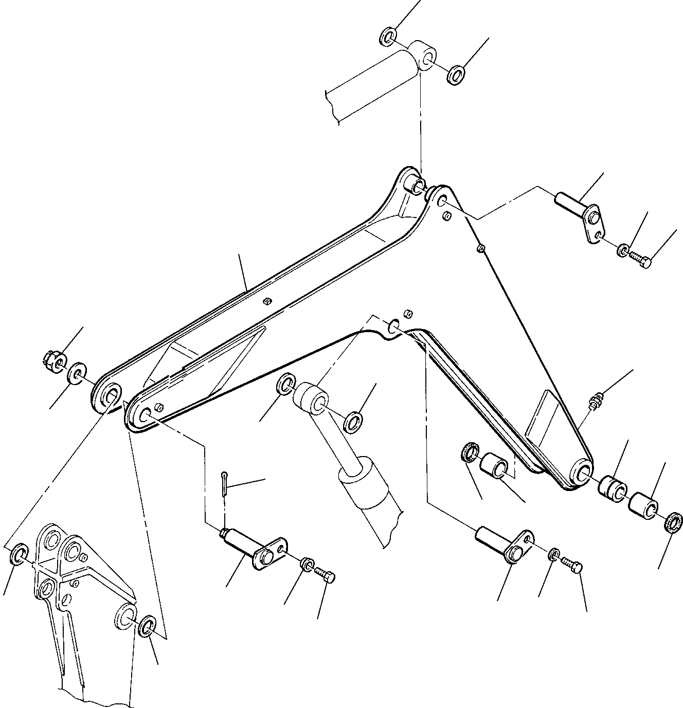 Komatsu parts book diagram for PC75R-2 USA S/N 22E5200001-Up: BOOM