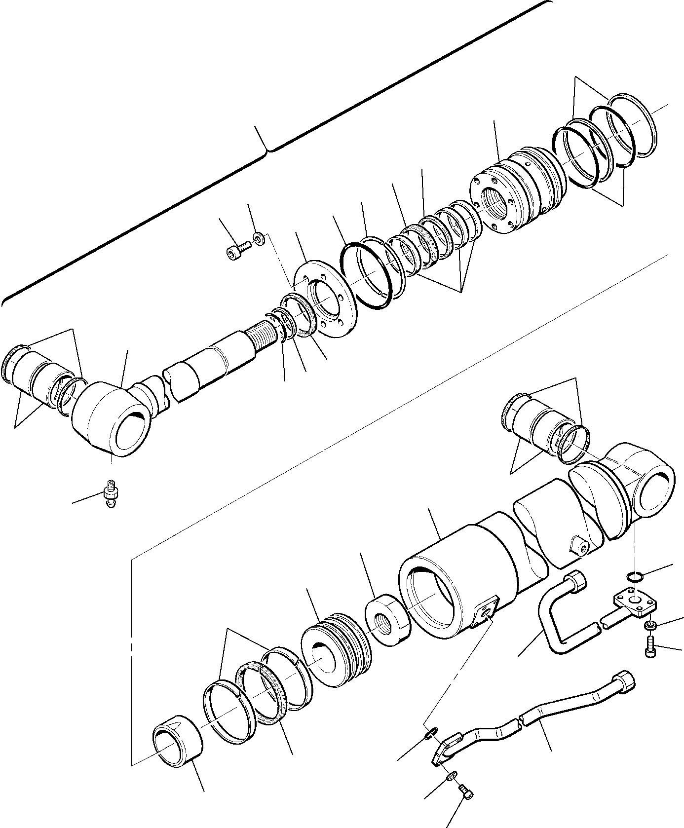 Komatsu parts book diagram for PC75R-2 USA S/N 22E5200001-Up: BOOM CYLINDER