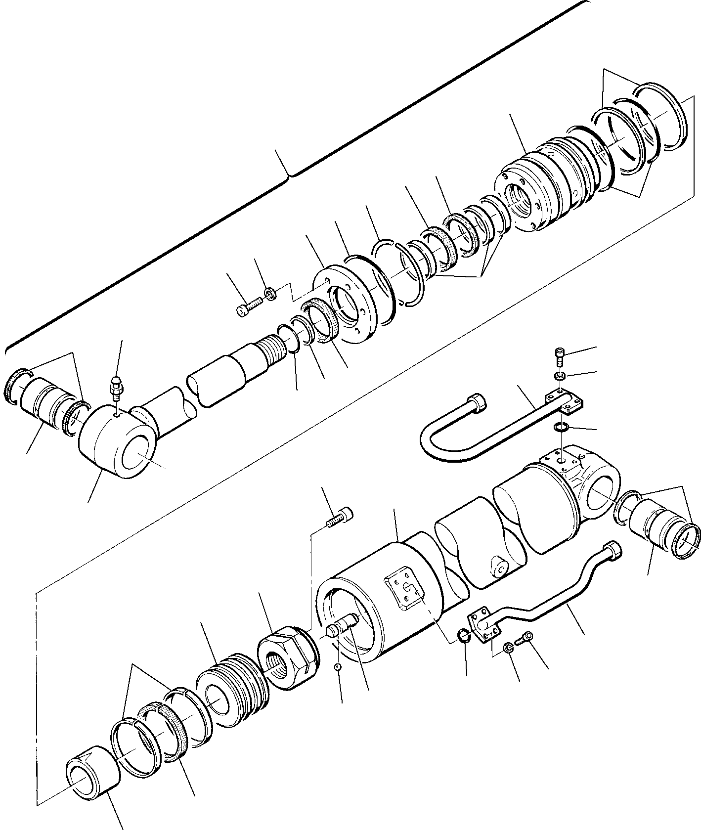Komatsu parts book diagram for PC75R-2 USA S/N 22E5200001-Up: ARM CYLINDER (FOR 2-PIECE BOOM)