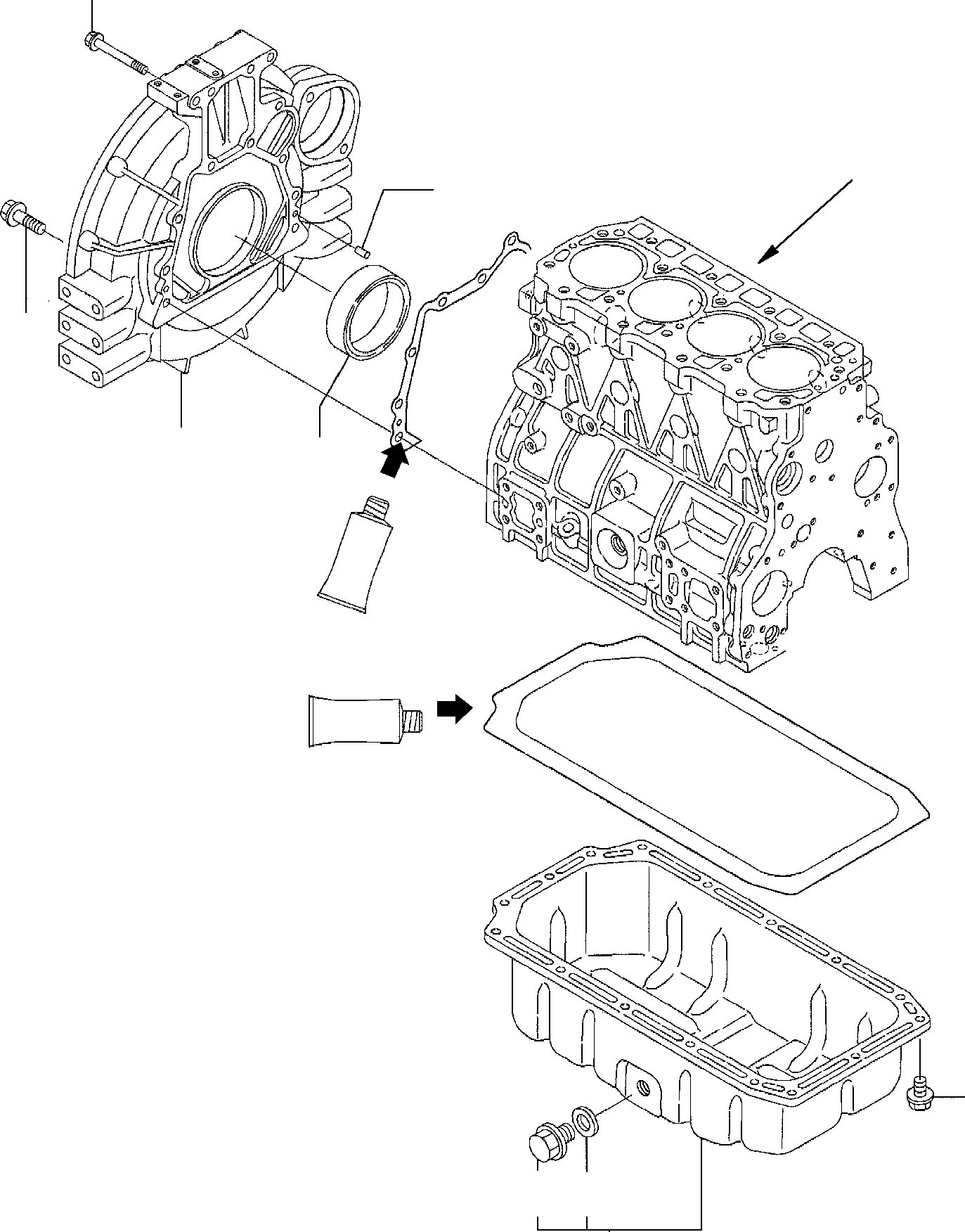 Excavators Komatsu / PC75R-2 USA S/N 22E5200763-Up(pc75ar_a) / FLYWHEEL - LUBRICATING OIL SUMP(A-0060 : 0211)