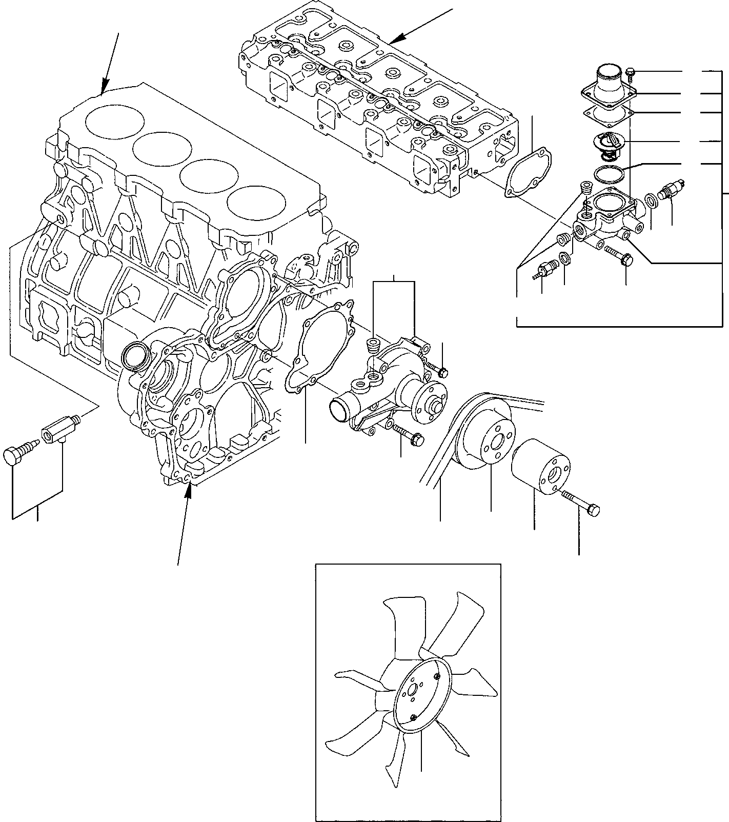 Excavators Komatsu / PC75R-2 USA S/N 22E5200763-Up(pc75ar_a) / COOLING WATER SYSTEM(A-0160 : 0502)